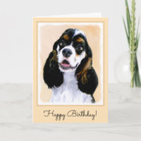 Pintura de Cocker Spaniel (Parti) - Arte Perro Ori
