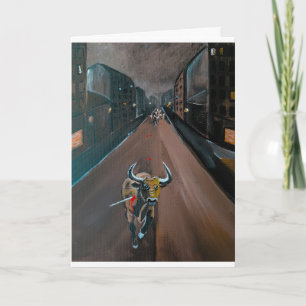 Tarjeta Pintura de El Toro Torturado por Alfred Fox