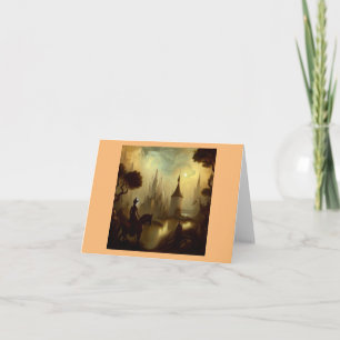 Tarjeta Pintura de fantasía 8 - Jinete de caballo