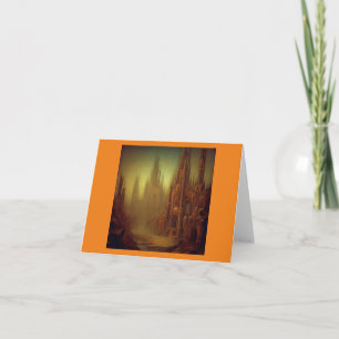 Tarjeta Pintura de fantasía 9 - Ciudad abandonada