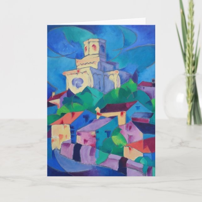 Tarjeta Pintura de iglesia en Royat, Francia - (Anverso)