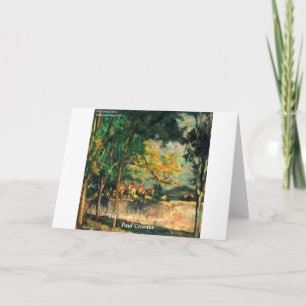 Tarjeta Pintura de la Naturaleza de Paul Cezanne & Cita