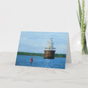 Tarjeta Pintura de luz del canal de Lubec