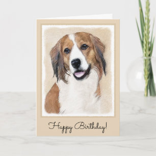 Tarjeta Pintura de Nederlandse Kooikerhondje - Arte de per