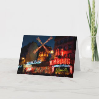 Tarjeta Pintura de París poster lienzo impresión rompecabe