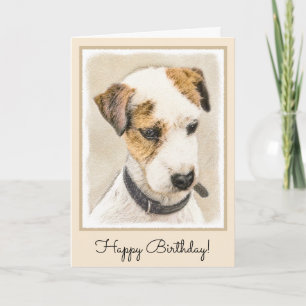 Tarjeta Pintura de Parson Jack Russell Terrier - Arte de p