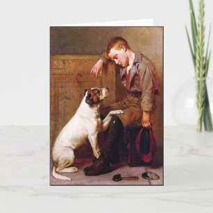 Tarjeta Pintura de perro: Los mejores amigos de John Brown