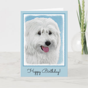 Tarjeta Pintura de perro pastor de Lowland polaco - Arte d