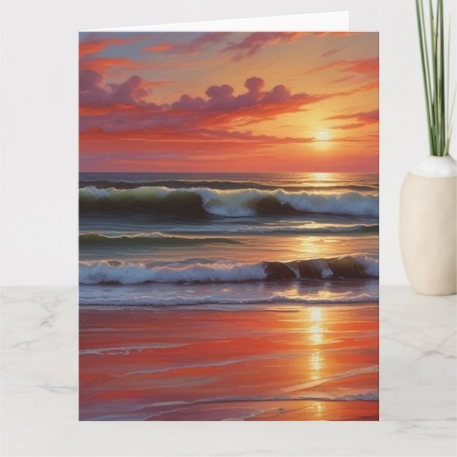Tarjeta Pintura de pintura de la capa marina del Océano At (Anverso)