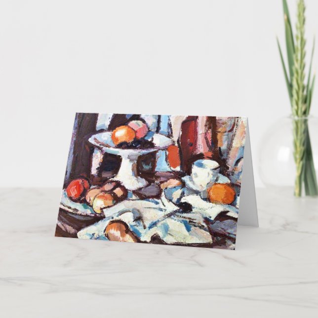 Tarjeta Pintura de Samuel Peploe, Vida fija con fruta (Anverso)