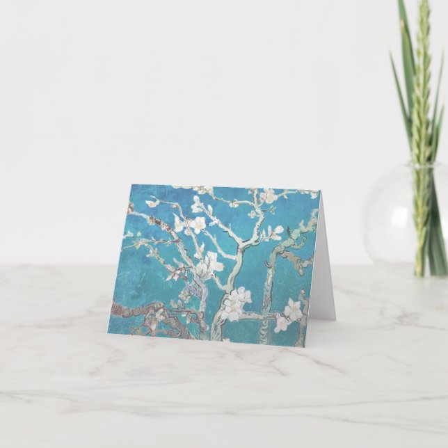 Tarjeta Pintura de Van Gogh Almond Blossom (Anverso)