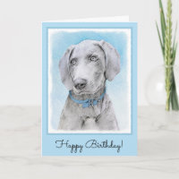 Pintura de Weimaraner - Arte de Perro Original.