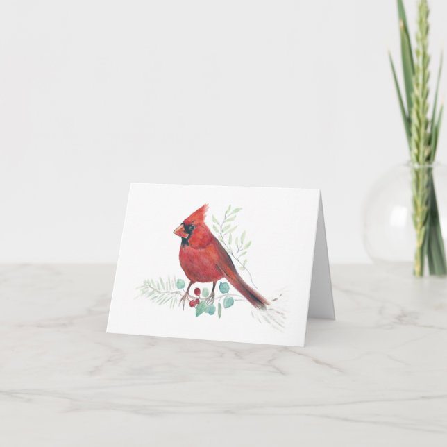 Tarjeta Pintura del cardenal Red Northern (Anverso)