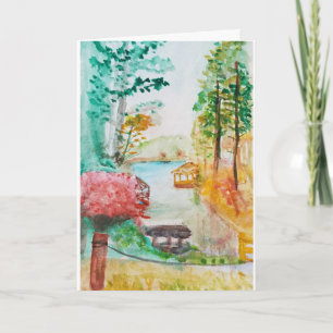 Tarjeta Pintura del lago Spivey