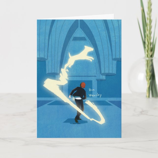 Tarjeta Pintura del Patronus de Ron Weasley (Anverso)