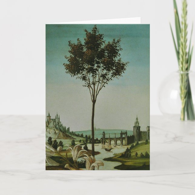 Tarjeta Pintura del renacimiento de Botticelli (Anverso)