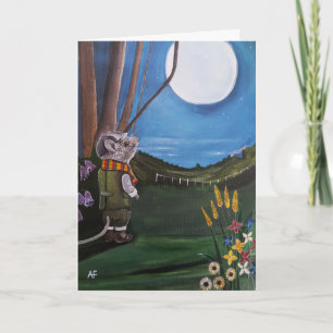 Tarjeta Pintura Deseando en la Luna de Alfred Fox