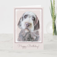 Pintura el señalar Griffon Wirehaired - arte del