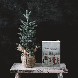 Tarjeta Pintura festiva de amigos de Alfred Fox