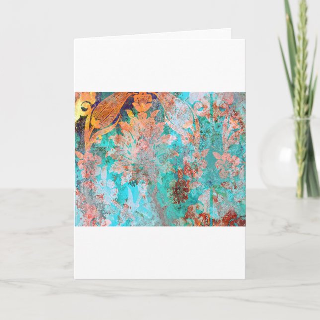 Tarjeta Pintura floral (Anverso)