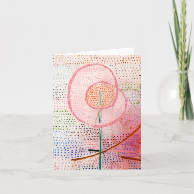Tarjeta Pintura Floreciente De 1934 De Paul Klee (Anverso)