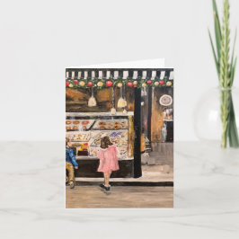 Tarjeta pintura "Kolache en Navidad" por Therese Kramer