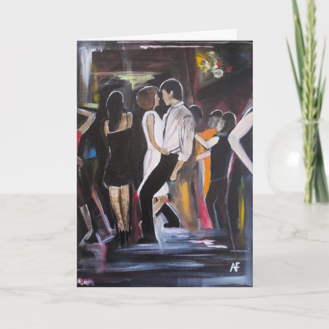 Tarjeta Pintura Mambo Night de Alfred Fox (Anverso)