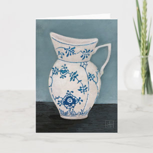 Tarjeta pintura "Royal Cpoenhagen Fluted Jug" de J. Denny