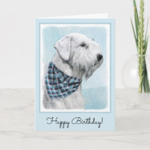 Tarjeta Pintura Sealyham Terrier - Arte Perro Original.