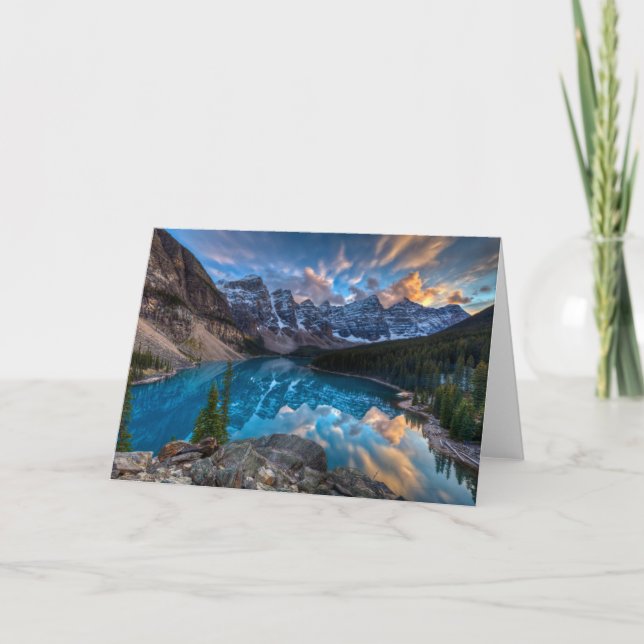 Tarjeta Pintura sobre Moraine (Anverso)