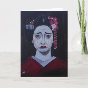 Tarjeta Pintura Tristemente Hermosa de Alfred Fox