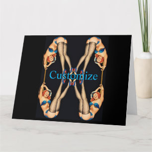 Tarjeta Pinups de cosecha acrobática Thunder_Cove