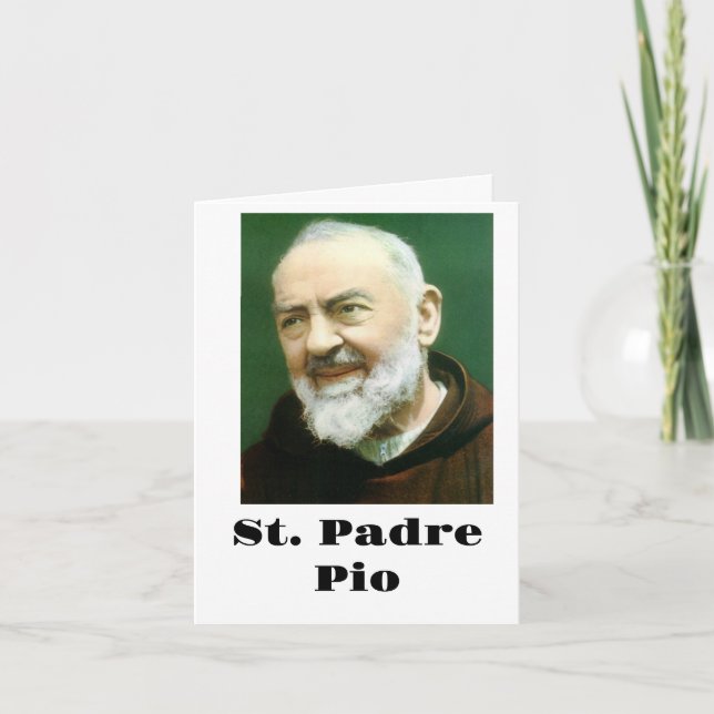 Tarjeta PIO St. PADRE (Anverso)