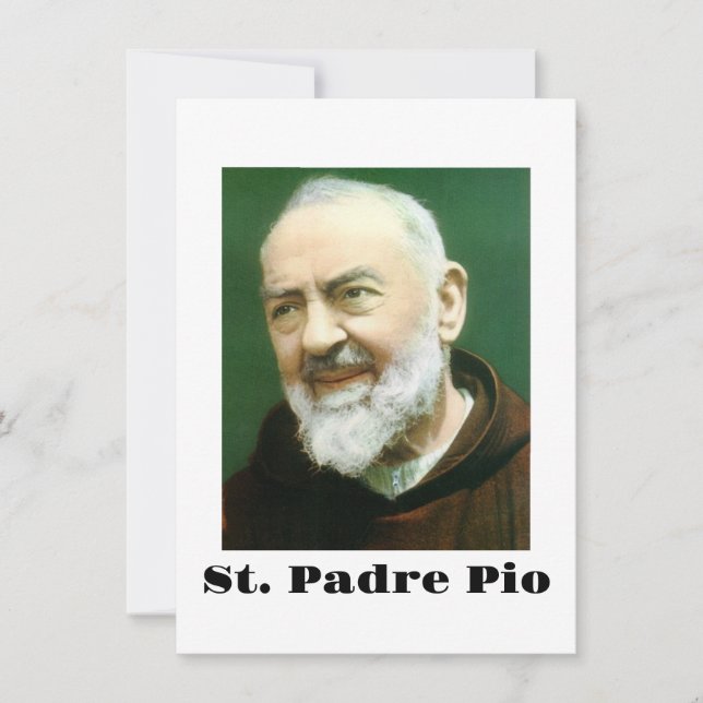 Tarjeta PIO St. PADRE (Anverso)