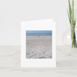 Tarjeta Piper de arena de playa, personalización de tarjet