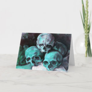 Tarjeta Pirámide de las calaveras después de Cezanne