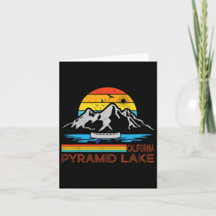Tarjeta Pirámide Lake California Souvenirs Familia Senderi