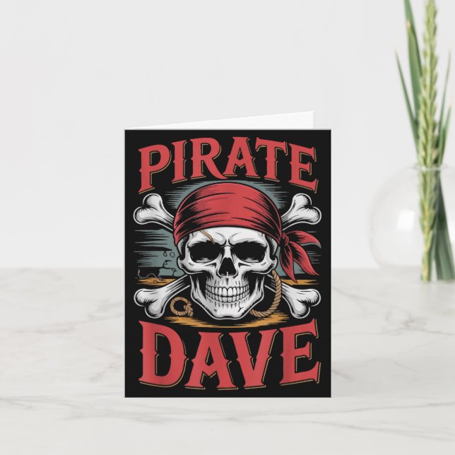 Tarjeta Pirata dave  (Anverso)
