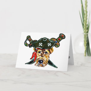Tarjeta Pirata de Airedale