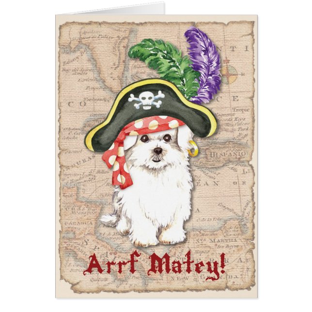 Tarjeta pirata maltesa (Frente)