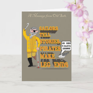 TARJETA PIRATA; VIEJO SALT