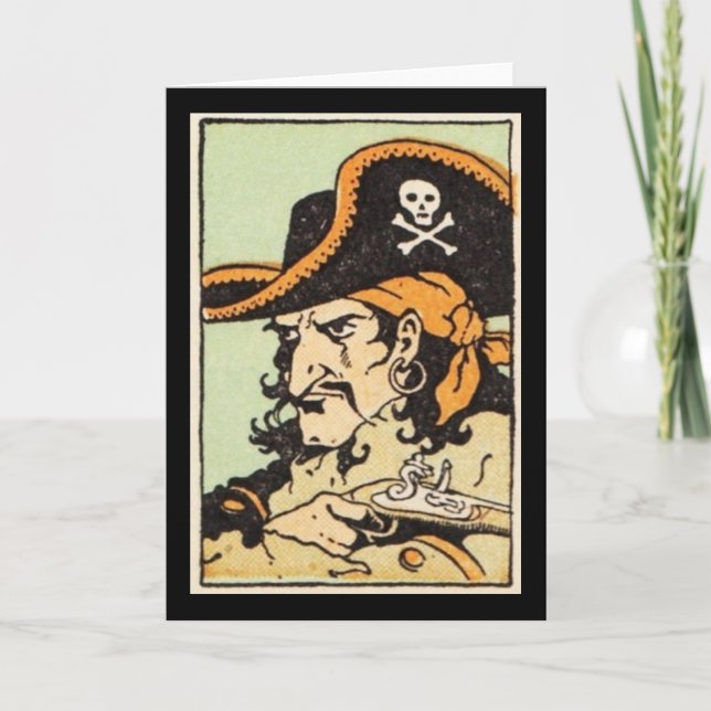 Tarjeta Pirata Vintage (Anverso)