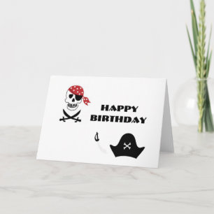 Tarjeta Piratas Feliz cumpleaños