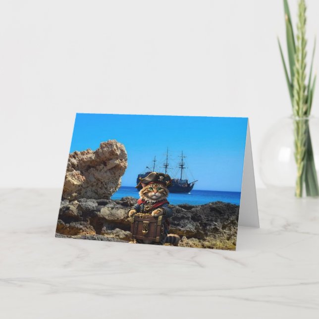 Tarjeta Pirate Cats. Card (Anverso)