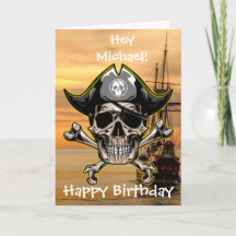 Pirate Skull Captain Cross Bones