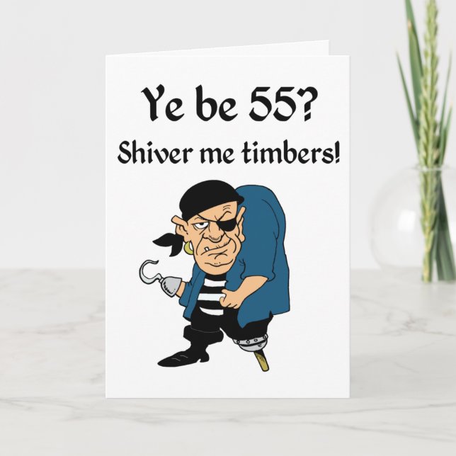 Tarjeta Piratee el 55.o cumpleaños (Anverso)