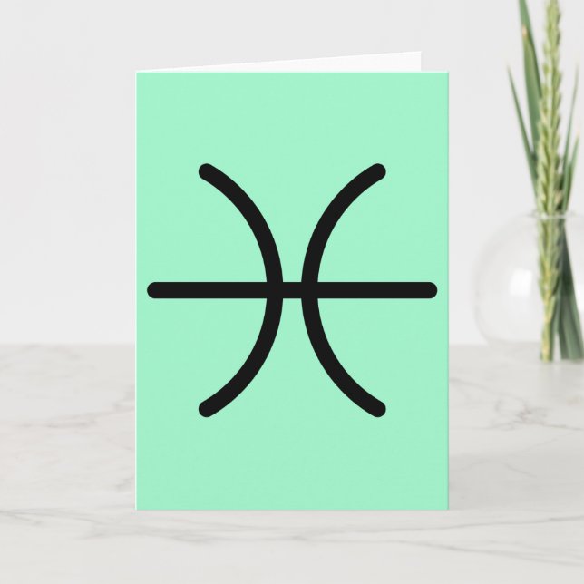 Tarjeta Pisces Greeting Card (Anverso)