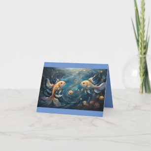Tarjeta Pisces Happy Birday