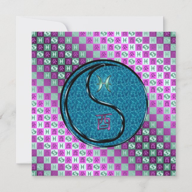 Tarjeta Pisces & Water Rooster (Anverso)