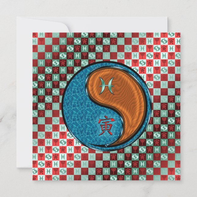 Tarjeta Pisces & Wood Tiger (Anverso)